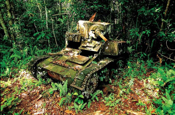 
Một “cựu chiến binh” của Thế chiến II nằm lại cánh rừng già thuộc quần đảo Solomon.
