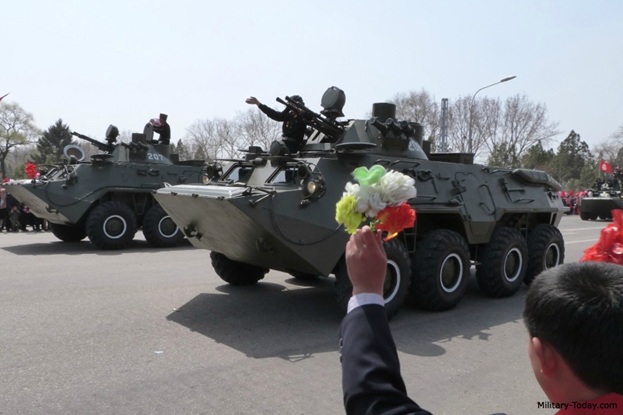 
Xe thiết giáp M-2010 do Bắc Triều Tiên chế tạo tương tự như BTR-80 của Nga.
