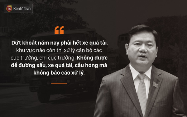 
Tại cuộc thảo luận ngày 14/1/2016, Bộ trưởng nêu lên những tồn tại, hạn chế mà Tổng cục Đường bộ Việt Nam cần sớm phải khắc phục, đặc biệt là tình trạng xe quá tải và quả quyết đưa ra thời gian cần phải khắc phục tình trạng này.
