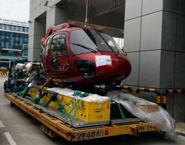 Được biết, đây là dòng trực thăng AS-350 B3 được sản xuất bởi Eurocopter có sức chứa 6 người với 2 phi công và 4 hành khách. Ảnh: Facebook
