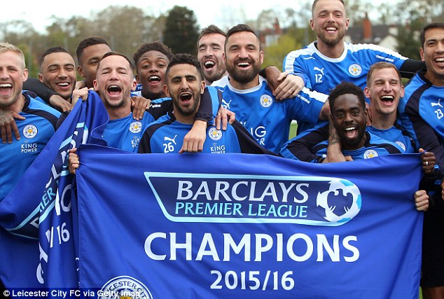 
Các cầu thủ của câu lạc bộ Leicester City.
