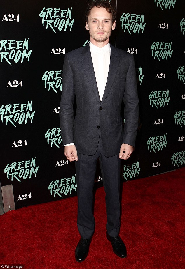 
Anton Yelchin tại sự kiện ra mát phim Green Room trong năm 2015 do anh thủ vai chính.
