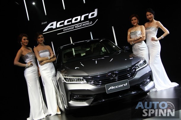 
Hôm qua, ngày 17/2/2016, hãng Honda đã chính thức giới thiệu mẫu sedan cỡ trung Accord 2016 tại thị trường Thái Lan. 
