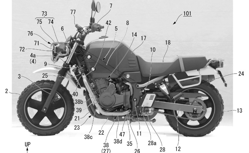 
Hình ảnh của Honda Bulldog trong tài liệu đăng ký bản quyền.
