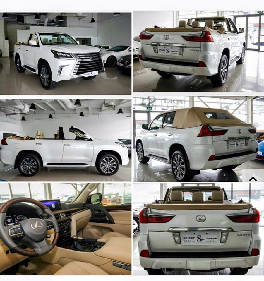 
Sau những hình ảnh xuất hiện gây sốc giới mê xe trên thế giới, chiếc Lexus LX570 2016 mui trần vừa được một đại lý tại Trung Đông rao bán với mức giá 353,982 USD tương đương 7,9 tỷ Đồng.
