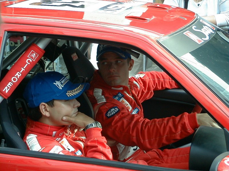 
Sebastien Loeb tại giải đua Rally năm 2001.
