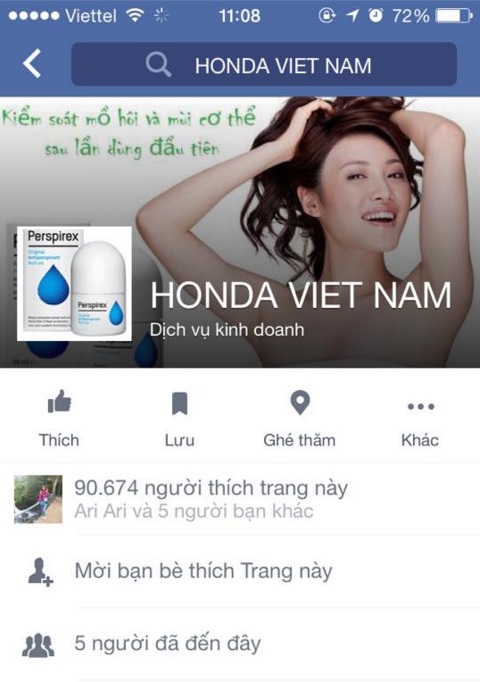 
Fanpage có tên Honda Viet Nam sau khi đăng tin tặng SH và được hơn 90.000 người ấn thích đã lập tức chuyển sang buôn bán mỹ phẩm.
