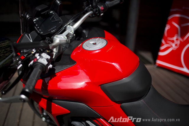 
Bình xăng Ducati Multistrada có dung tích 20 lít.

