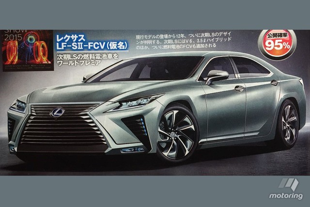 
Hình ảnh phác họa Lexus LS mới.
