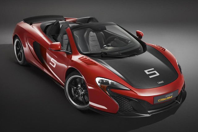 
McLaren 650S Spider Can-Am 50th màu đỏ Mars Red.
