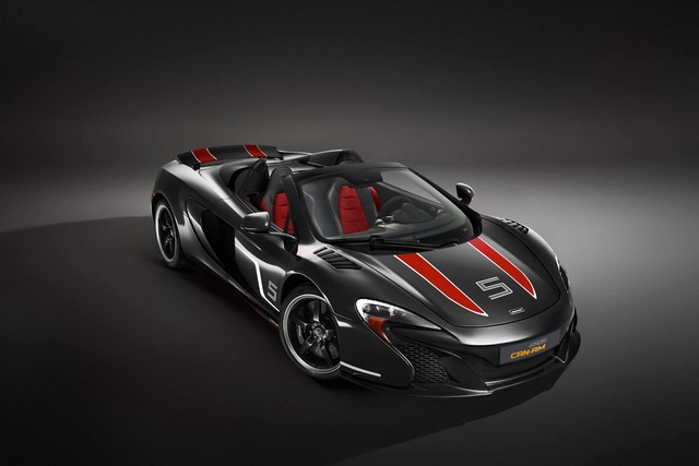 
McLaren 650S Spider Can-Am 50th màu đen Onxy Black.
