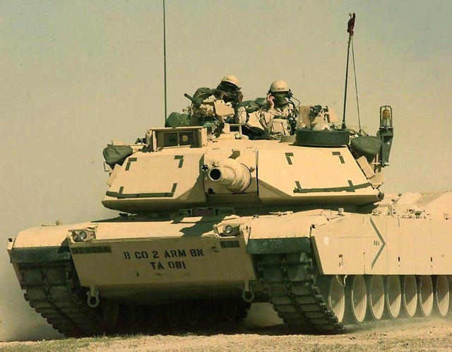 
Xe tăng M1 Abrams của Mỹ.
