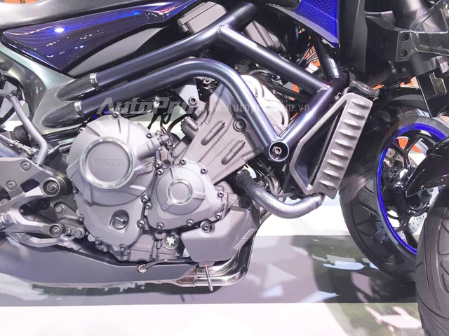 
“Trái tim” của Yamaha MWT-9 là khối động cơ 3 xi-lanh thẳng hàng, 4 kỳ, DOHC, làm mát bằng chất lỏng, dung tích 849 cc. Hiện hãng Yamaha chưa công bố thông số vận hành của MWT-9.
