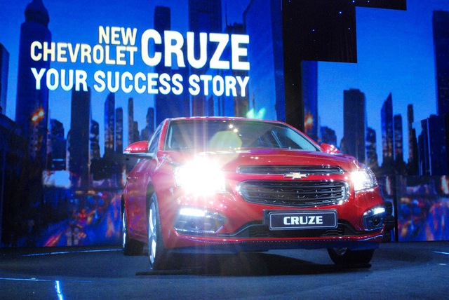 Chevrolet Cruze 2015 vừa ra mắt thị trường Việt Nam vào tháng 8 năm nay