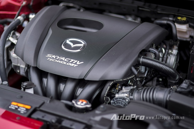 
Động cơ SkyActiv 1,5 lít được trang bị trên cả Mazda2 Sedan và Hatchback mới.
