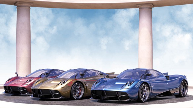 
Mô hình của 3 chiếc Pagani Huayra Dinastia do hãng siêu xe đến từ Ý phác thảo.
