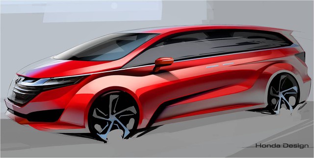 
Hình phác họa về mẫu Minivan 7 chỗ mới trên trang web chính thức của Honda Việt Nam.
