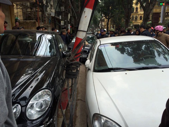 
Hiện trường vụ tai nạn.
