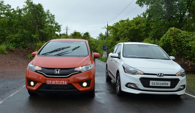 Hond Jazz (trái) và Hyundai Elite i20