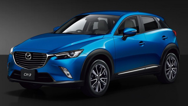 
Mazda CX-3 màu xanh dương Dynamic Blue Mica mới.
