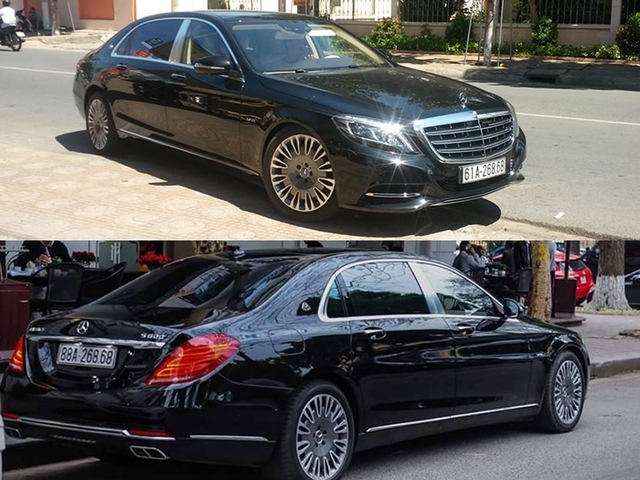 
Bộ đôi Maybach S600 tại Bình Dương và Vĩnh Phúc đeo biển số gần như giống hệt nhau, chỉ khác đầu số. Biển này có thể dịch là mãi lộc phát và gánh lộc phát. Ảnh: Xe Bình Dương - Khoa Range Rover
