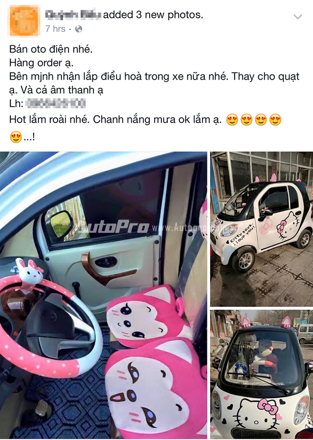 
Những hình ảnh xe điện tại Trung Quốc được nhiều người sử dụng để đăng tin rao bán trên Facebook.
