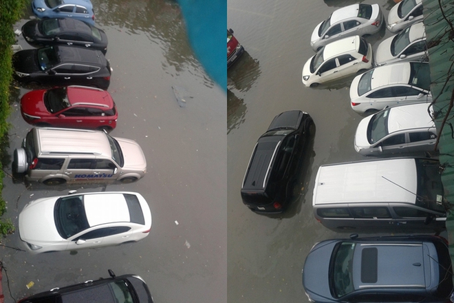 Như đã đưa tin, trận mưa lớn kéo dài từ trưa ngày 24 đến rạng sáng ngày 25/5/2016, khiến nhiều con phố và các cửa ngỏ trung tâm Hà Nội biến thành sông, rất nhiều phương tiện ô tô và xe máy bị chết máy nằm la liệt giữa phố.