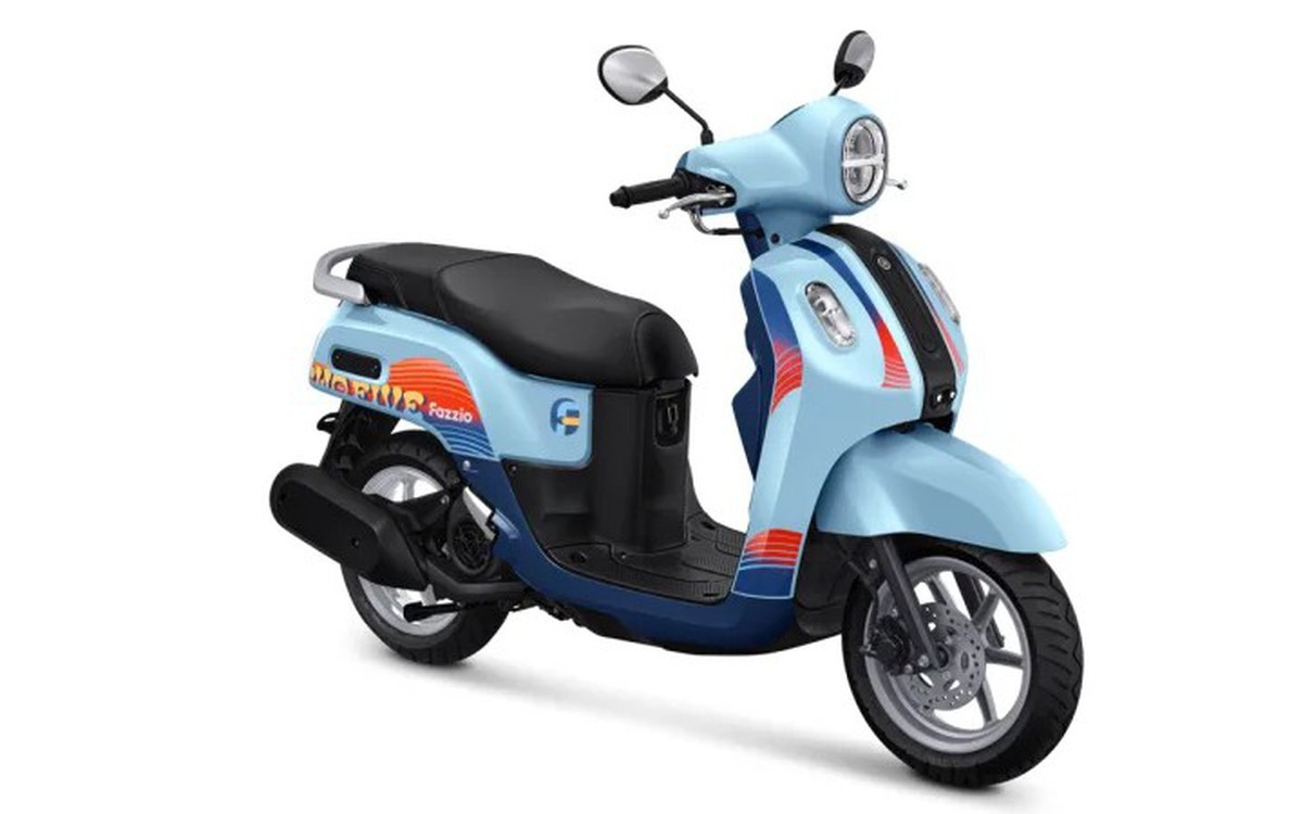 Mẫu xe tay ga Yamaha Fazzio Sunset Blue ra mắt với giá 34 triệu đồng, sở hữu công nghệ lai khiến Honda Vision phải dè chừng