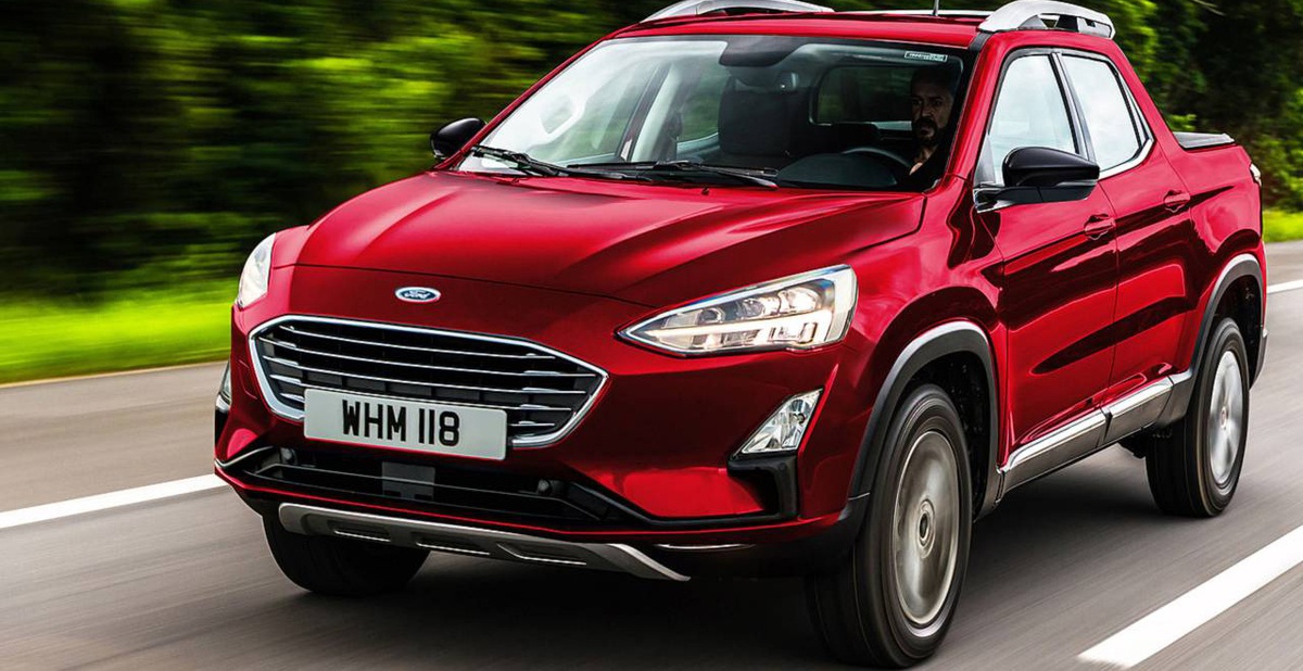Đàn em Ford Ranger với khung gầm Focus lộ nhiều thông tin mới