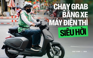 Thất nghiệp chuyển qua chạy Grab, tài xế chia sẻ: 'Chạy shipper bằng xe máy điện thì siêu hời'