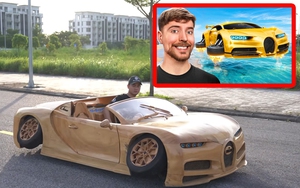 Ông bố Việt làm mô hình gỗ mô phỏng 'Bugatti bay' lấy ý tưởng từ YouTuber số 1 thế giới: Có chi tiết giống phim viễn tưởng