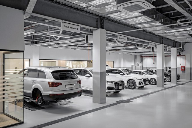 Bên trong showroom Audi lớn nhất Việt Nam: Vốn đầu tư hơn 140 tỷ đồng, rộng 9.000 m2, có cả khu sửa chữa dành riêng cho xe điện - Ảnh 8.