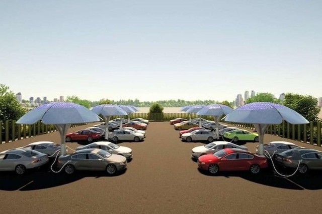 Tesla có thể áp dụng trụ sạc năng lượng mặt trời - Ảnh 3.