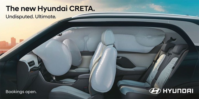 Hyundai Creta 2024 lộ rõ nét nội thất qua loạt ảnh mới: Táp lô khác biệt, màn hình cong tràn kính như trên xe sang - Ảnh 2.