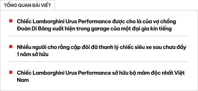 Lamborghini Urus Performante của Đoàn Di Băng xuất hiện trong garage lạ, CĐM đồn đoán xe đã bán sau chưa đầy 1 năm- Ảnh 1.