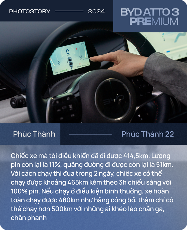 KOL ngành xe: "BYD ATTO 3 Premium vận hành có thể vượt cả công bố, tính năng sạc ngoài quá tiện dụng"- Ảnh 4. KOL ngành xe: "BYD ATTO 3 Premium vận hành có thể vượt cả công bố, tính năng sạc ngoài quá tiện dụng"- Ảnh 4.