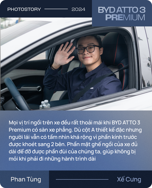 KOL ngành xe: "BYD ATTO 3 Premium vận hành có thể vượt cả công bố, tính năng sạc ngoài quá tiện dụng"- Ảnh 8. KOL ngành xe: "BYD ATTO 3 Premium vận hành có thể vượt cả công bố, tính năng sạc ngoài quá tiện dụng"- Ảnh 8.