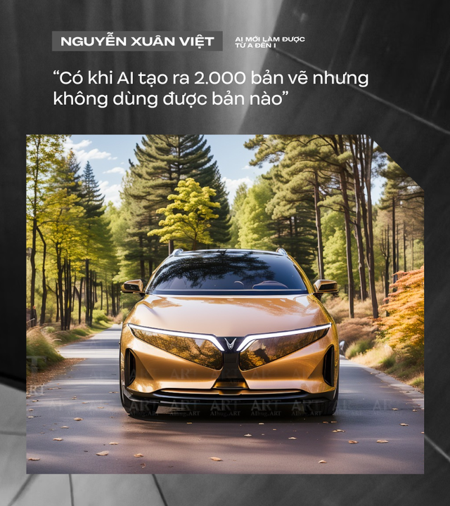 Từ làm cốc chén tới các bản concept VinFast nổi tiếng, nhiếp ảnh gia Việt nói lên điểm yếu của AI khi thiết kế ô tô  - Ảnh 8.