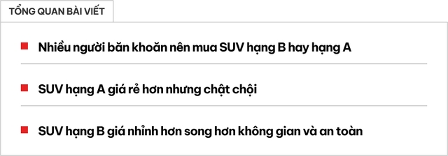 Không mua sedan để chuyển sang SUV cỡ nhỏ: Chọn xe giá rẻ hay cố chút để thoải mái cả nhà? - Ảnh 1.