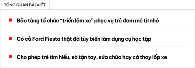 Bảo tàng này lấy xe thật làm 'đồ chơi' giúp trẻ đam mê ô tô có thể tìm hiểu tận tay từ bé - Ảnh 1.