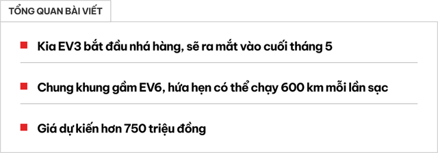 Kia EV3 sẵn sàng ra mắt cho các thị trường chuộng xe giá rẻ - Ảnh 1.