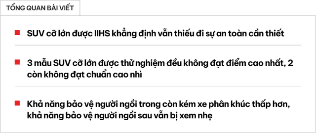 Thử nghiệm này cho thấy xe SUV cỡ lớn không an toàn như nhiều người tưởng tượng- Ảnh 1.