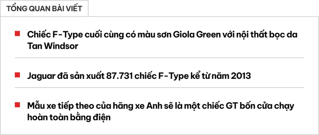 Khai tử Jaguar F-Type - Xe hot một thời ở Việt Nam, giá từng lên tới 15 tỷ, giờ xe cũ là của hiếm vì lý do này- Ảnh 1.