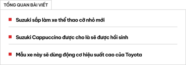 Suzuki sắp có ‘xe chơi’ mới: Dáng thể thao, nhỏ như Morning, i10, động cơ mượn từ Yaris- Ảnh 1.