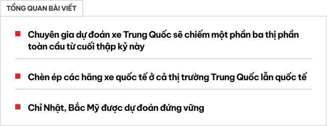 'Chỉ 6 năm nữa, cứ 3 xe bán ra thì có 1 xe Trung Quốc'- Ảnh 1.