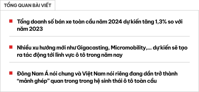 Thị trường ô tô ĐNÁ 2024: Việt Nam nổi bật với xu hướng xe điện từ VinFast, Thái Lan là trung tâm sản xuất xe Trung Quốc- Ảnh 1.