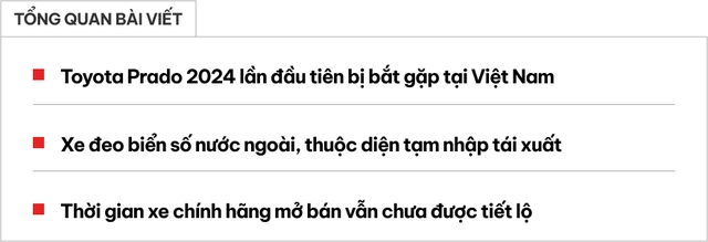 Toyota Land Cruiser Prado 2024 xuất hiện ở Đà Nẵng: Không phải nhập chính hãng, cộng đồng xe Việt Nam thêm 'nóng ruột' chờ bản chính thức- Ảnh 1.