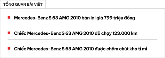 14 năm chạy 123.000km, Mercedes-Benz S 63 từ 12 tỉ nay rao 799 triệu đồng, ngang Mazda6 'đập hộp'- Ảnh 1.