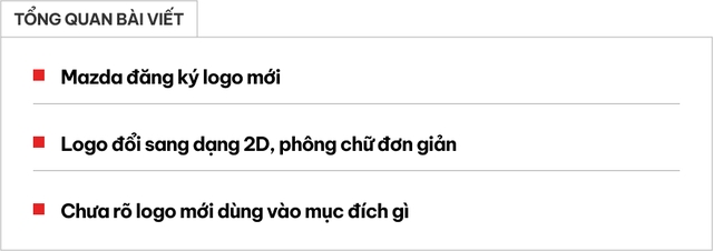 Lộ logo mới của Mazda: Thiết kế đơn giản bất ngờ, che tên gọi dễ nhầm thành hãng mới- Ảnh 1.