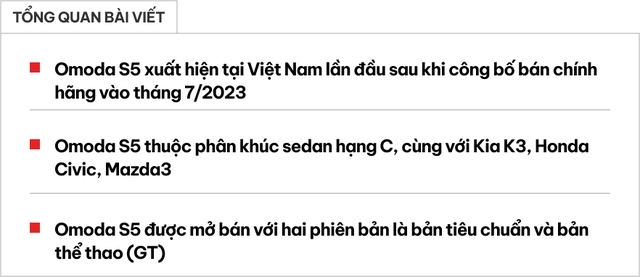 Omoda S5 bản ‘base’ lần đầu lộ diện tại Việt Nam: Dáng thể thao, mâm lớn, cạnh tranh Mazda3, K3- Ảnh 1.